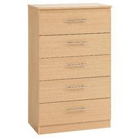 hilton 5 draw jumbo chest walnut