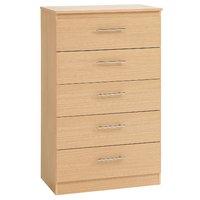 Hilton 5 Draw Jumbo Chest White