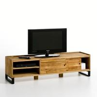 hiba solid joined walnutsteel tv unit