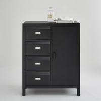 Hiba Steel Cabinet with 1 Door and 4 Filing Cabinet Drawers