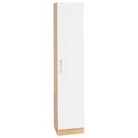 Hilton 1 Door Wardrobe Oak and White Front