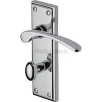hilton bathroom door handle set of 2 finish polished chrome