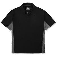 himalayan h800bgxxxl 3X-Large Iconic Polo Shirt - Black/Grey