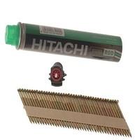 Hitachi First Fix 2.9m x 64mm Clipped Head Galvanized Ring Nail Pack