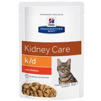 Hill\'s Prescription Diet Feline - k/d Kidney Care - Saver Pack: 24 x 85g Salmon