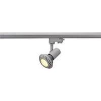 High voltage mounting rail light 3-phase E27 75 W HV halogen, LED SLV E27 Grey