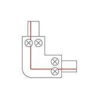 High voltage mounting rail L-shape connector SLV 1-phase 143052 Silver