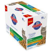 hills science plan kitten chunks in gravy pouches poultry selection 24 ...