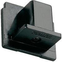 High voltage mounting rail End piece Eutrac 145590 Black