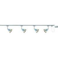 High voltage mounting rail light set URail GZ10 160 W HV halogen Paulmann Dichroic Chrome (matt)