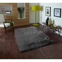 High Shine Anti Shed Grey Heavyweight Shaggy Rug - Savoy 90cm x 150cm (3\' x 4\'11\