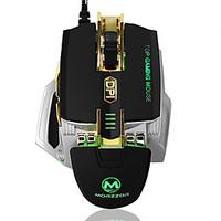 High-end 4000DPI Wired Gaming Mouse Macro Definition LED Usb Mouse With Memory Function Weight Increasing Mechanical Metal Mouse