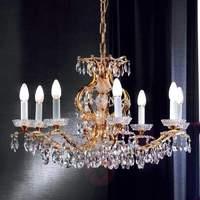 Hiroa Crystal Chandelier 24 Carat Gold-Plated