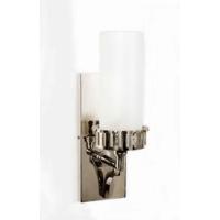 highlander n839 solid brass nickel plated 1 light wall light