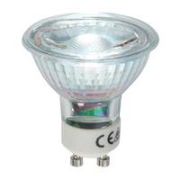 High Quality 3.5 watt LED GU10 COB White, Glass Body