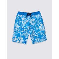 Hibiscus Print Swim Shorts (3-14 Years)