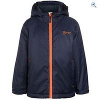 hi gear kato boys insulated jacket size 13 colour navy orange