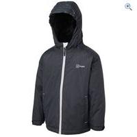 hi gear kato boys insulated jacket size 7 8 colour black grey