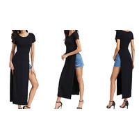 high split t shirt maxi dress 4 sizes