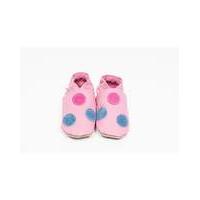 Hippychick Baby Shoes Denim/Pink Spots
