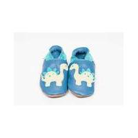 Hippychick Baby Shoes Blue Dinosaurs