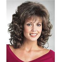 High Quality African Brown Wig Fashion Style High Temperature Wire Short Curly Hair Wig