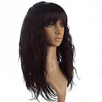 High Quality Brown, Burgundy and Black Wig Fashion Style High Temperature Wire Long Kinky Straight Hair Wig