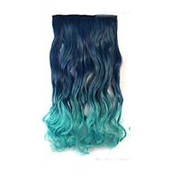 High Temperature Resistance Two-tone 26 Inch Long Curly 5 Clip Hairpiece Extension Hot Sale.