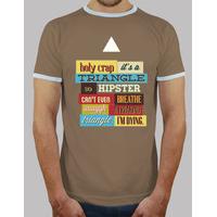 hipster triangle dark shirt