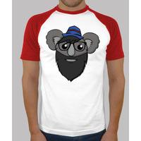 hipster koala - style baseball man