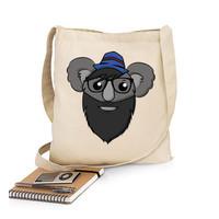 hipster koala - cloth shoulder bag