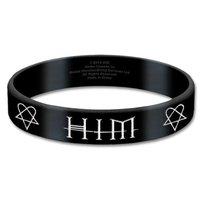 Him Rubber Gummy Wristband - Logo & Heart-a-gram