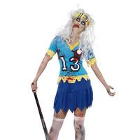 High School Horror Zombie Hockey Player Costume