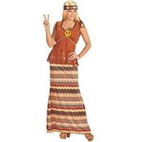 hippie woman top womens costume 60s fancy dress xl