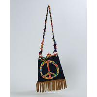 Hippy Handbag With Peace Sign