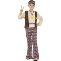 Hippie Boys Fancy Dress 60s 70s Groovy Peace Childs Childrens Kids Hippy Costume