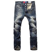 High Quality Famous Brand Men Jeans Straight Fit Men Casual Leisure Pants 100% Cotton Denim Jeans