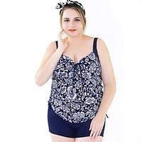 high quality plus size women two pieces swimwear floral sling free wir ...