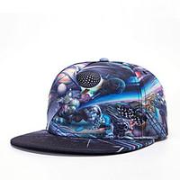 Hip Hop Women Men Galaxy Planet Abstract Print Dance Caps Adjustable Patchwork Baseball Cap