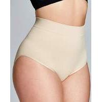 Hi Waist Medium Control Natural Briefs