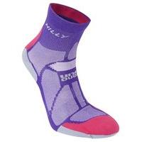 Hilly Marathon Fresh Sock - Womens - Purple/Pink/Grey