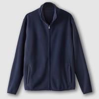 High Neck Zip-Up Fleece Sweatshirt