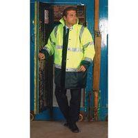 HI-VISIBILITY COAT-NAVY/YELLOW SIZE M