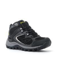 hi tec mens south trail waterproof mid walking boot black black