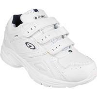 hi tec xt115 velcro girlss childrens shoes trainers in white