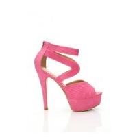 High Flyer T Bar Sandals In Pink