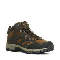 hi tec mens altitude trek mid walking boot brown brown