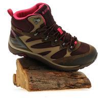 hi tec womens v lite sphike mid waterproof hiking boot brown brown