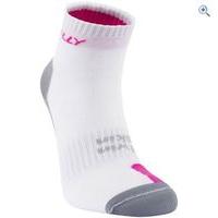 Hilly TwinSkin Anklet Running Socks - Size: L - Colour: WHITE-PINK