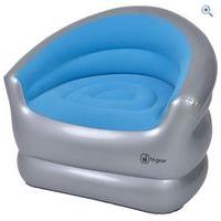 hi gear inflatable single chair colour blue grey